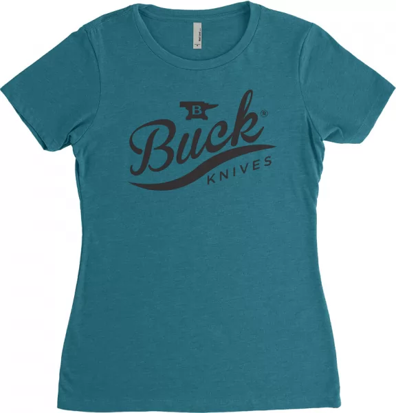 Buck Womens T-Shirt Buck Script L knives BU11758