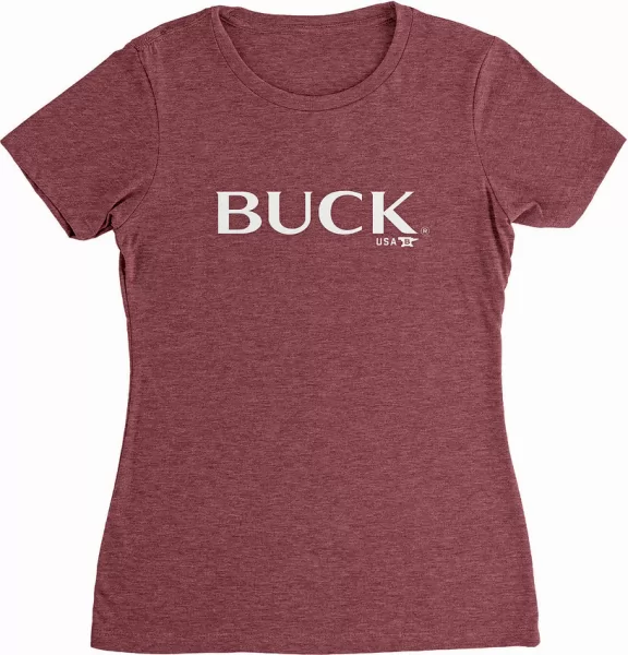 Buck Womens T-Shirt Red XL knives BU12394