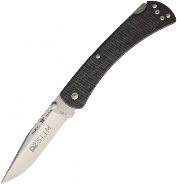 Buck 110 Slim Pro Lockback D2 knives BU12493