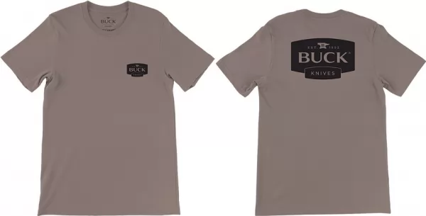 Buck Logo T-Shirt Large Brown knives BU12852