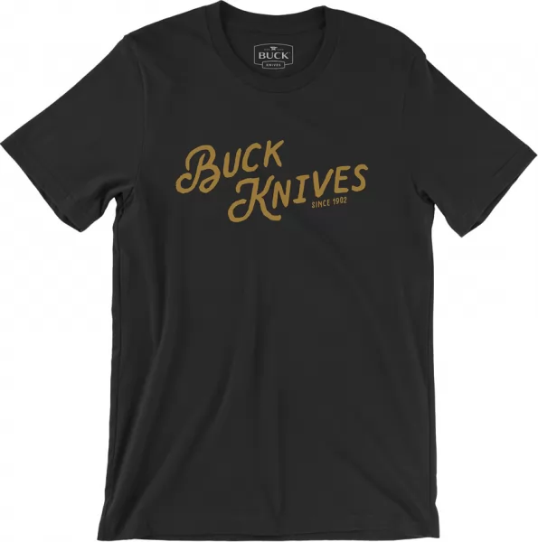 Buck Vintage Script T-Shirt L knives BU13360