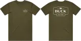 Buck Logo T-Shirt OD Green Lrg - BU13867