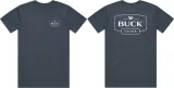 Buck Logo T-Shirt Petro Blue Lg - BU13879