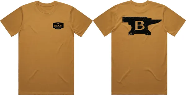Buck Anvil T-Shirt Camel XXL knives BU13887
