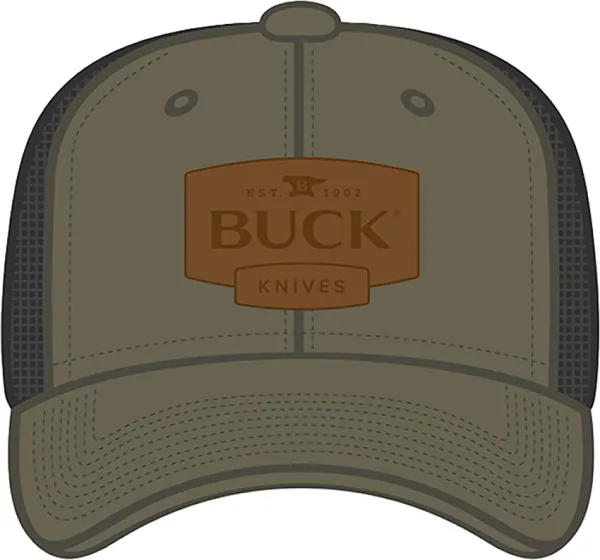 Buck Mesh Snapback Hat OD knives BU14244