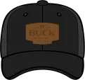 Buck Mesh Snapback Hat Blk - BU14245