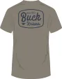 Buck Round Badge T-Shirt Gray XL - BU14286