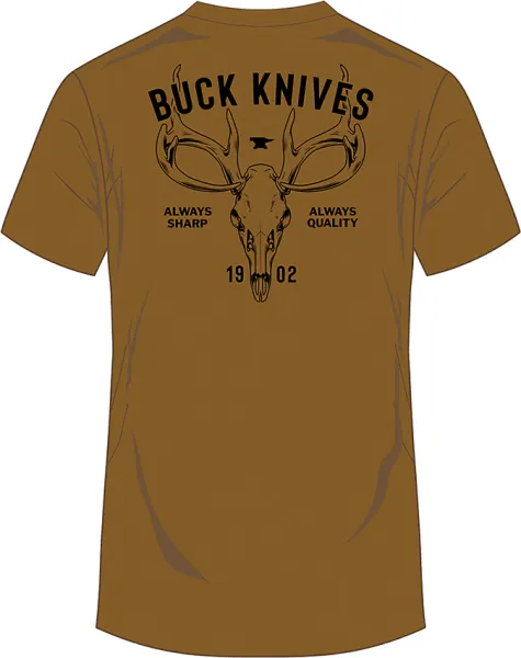Buck Skull T-Shirt Coyote 2XL knives BU14301