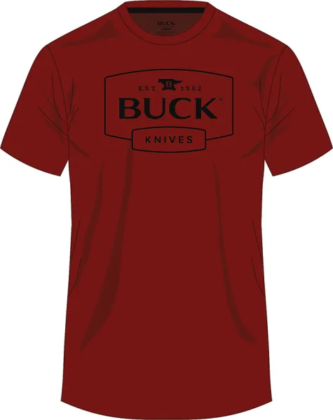 Buck Logo T-Shirt Red XL knives BU14314