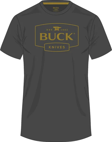 Buck Logo T-Shirt Gray XL knives BU14335
