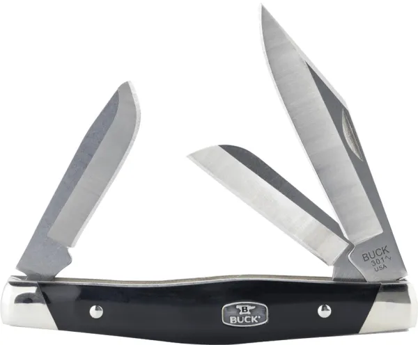 Buck Stockman Black Nickel Silver knives BU301BKS1