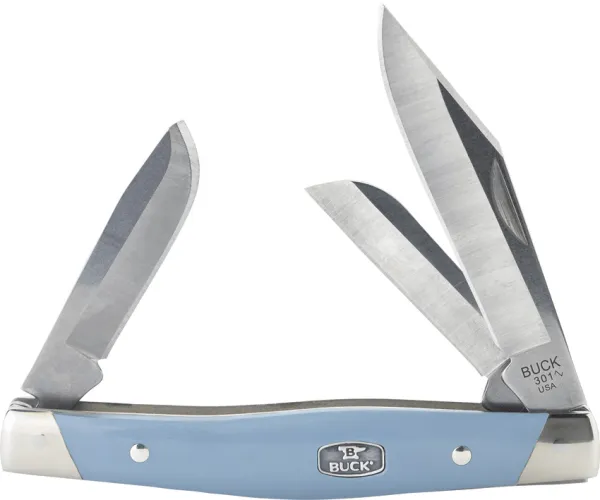 Buck Stockman Blue Nickel Silver knives BU301BLS