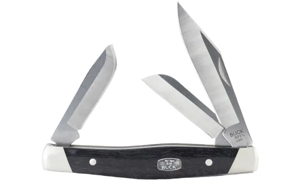 Buck Stockman Ebony Handle NS knives BU301BRS2