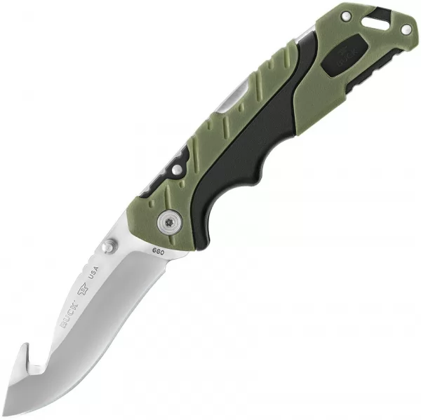 Buck Large Pursuit Guthook Lockback knives BU660GRG
