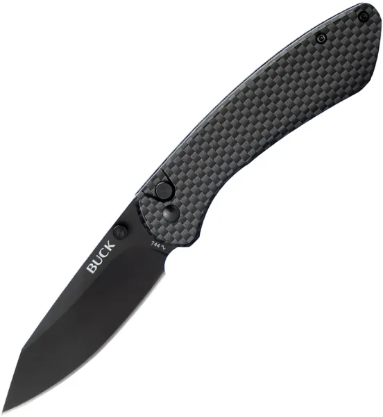 Buck Sovereign Button Lock CF knives BU744CFS