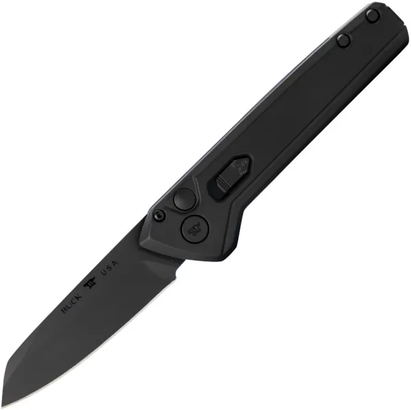 Buck Auto Deploy Button Lock Blk knives BU838BKS1