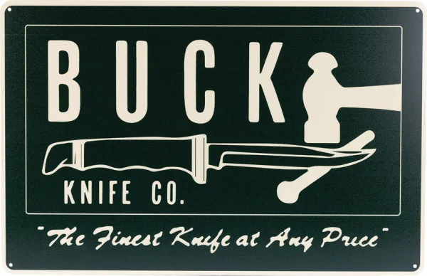 Buck Finest Knives Tin Tacker Sign knives BU95305