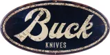 Buck Oval Tin Tacker Sign - BU95306