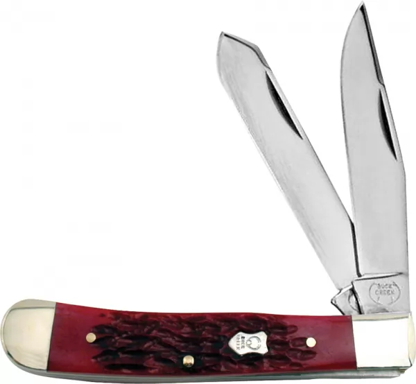 Buck Creek Trapper Red Pick Bone knives BUC254RPB