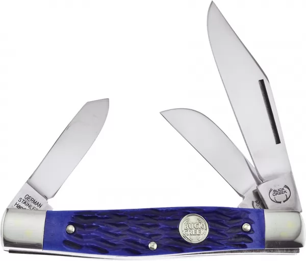 Buck Creek Stockman Blue Pick Bone knives BUC659BLPB