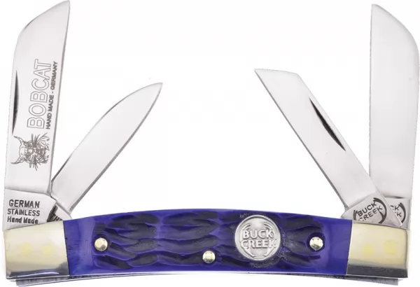 Buck Creek Bobcat Blue Pick Bone knives BUC664BLPB