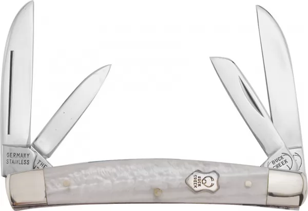 Buck Creek Little Bear & Bull Cracked Ice knives BUC6682CI
