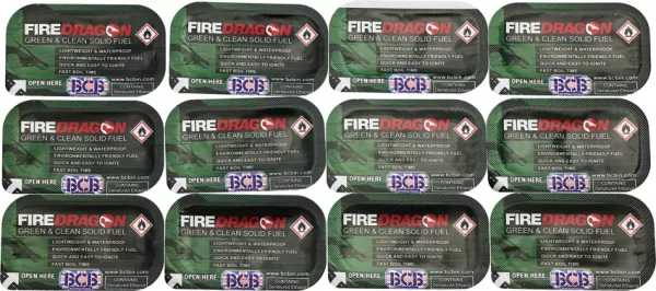Bushcraft FireDragon Solid Fuel 12pk BUS359