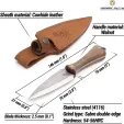 BEAVERCRAFT Dagger Neck Knife BVRNCK1