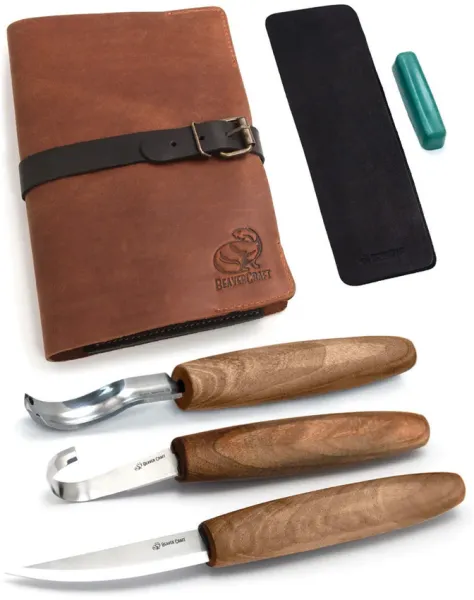BEAVERCRAFT Premium Spoon Carving Set BVRS14X