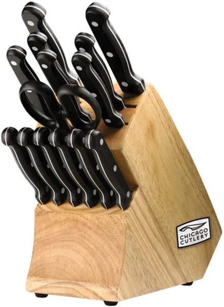 Chicago Cutlery Essentials 15 Piece Block Set Knives C01034