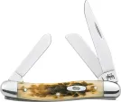 Medium CA042 Stockman Amber Jigged Bone Tru-Sharp