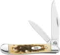 Case Peanut Amber Bone CA045Peachseed Jigged 12oz