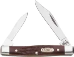 CA083 Small Pen Knife Jigged Brown Delrin 2 5/8in