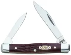 CA083 Small Pen Knife Jigged Brown Delrin 2 5-8in CA083