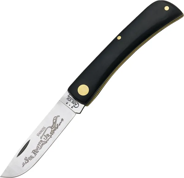 Case Sodbuster Jr CA092 Smooth Black 3 5-8 Inch CA095