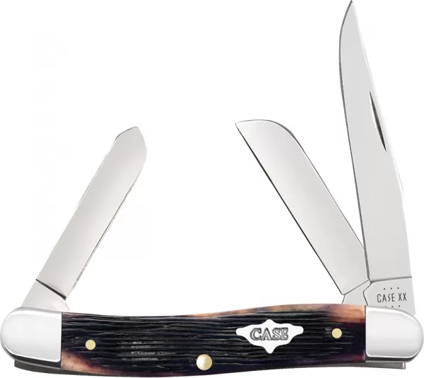 Case Cutlery Med Stockman Purple Bone CA09701