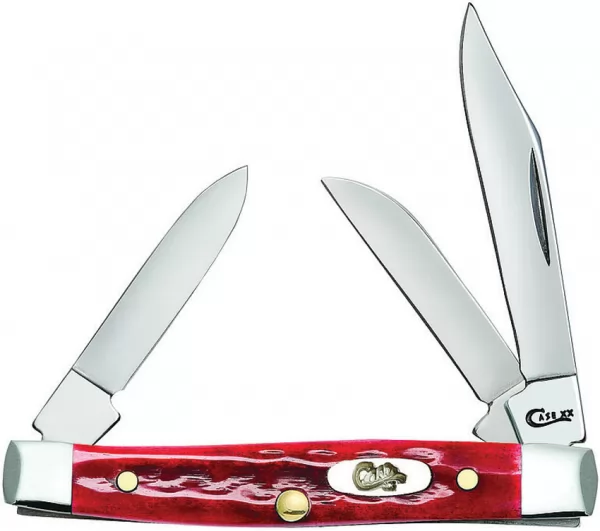 Case Cutlery Sm Stockman PW Red Bone CA10305