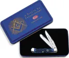 Case Masonic Gift Trapper Knife and Gift Tin 1058