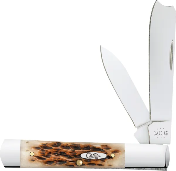 Case Cutlery Razor Amber Bone CA10722