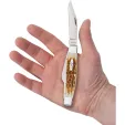 Case Cutlery Large Stockman Amber Bone CA10724