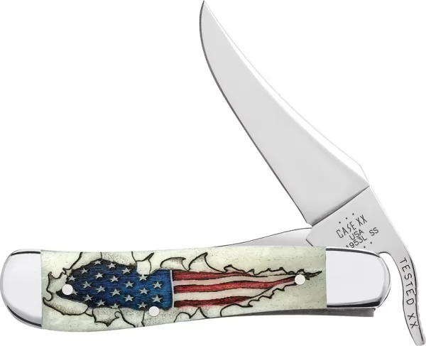 Case Russlock Natural US Flag CA10748