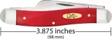 Case Cutlery Stockman Dark Red Bone CA10764