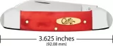 Case Cutlery Canoe Dark Red Bone CA10765