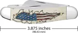 Case Cutlery Sowbelly Nat Bone Flag CA10767
