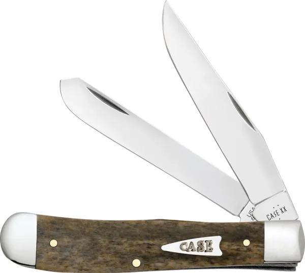 Case Cutlery Trapper Olive Green Bone CA10865