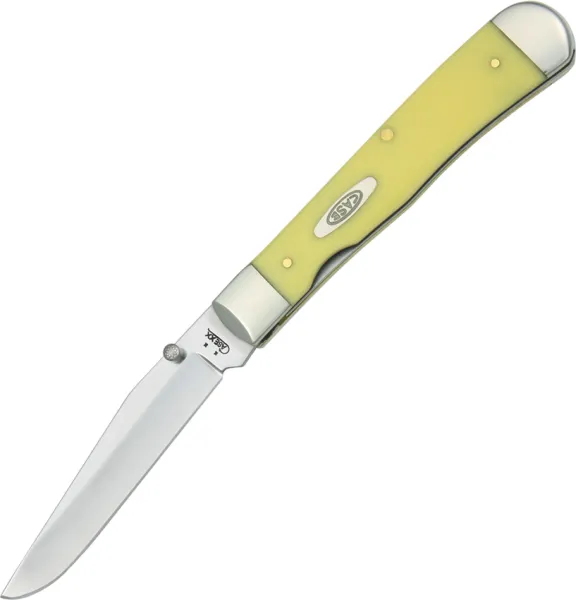 Case Trapperlock Yellow Synthetic Chrome Vanadium CA111