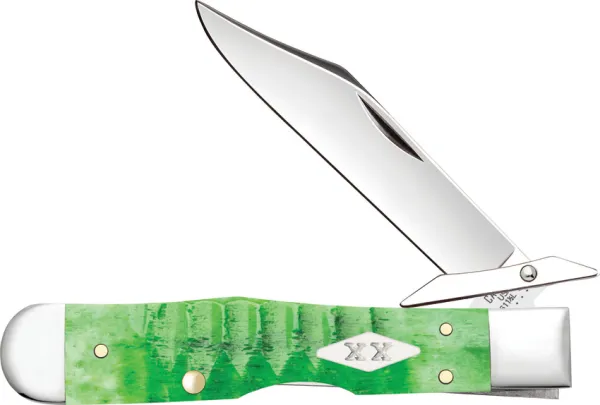 Case Cutlery Cheetah Cub Bright Green Bone CA11446