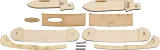 Case Wooden Knife Kit Canoe Knife Self Assembly