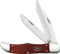 Case Cutlery Dark Red Burlap Micarta®   Sm - CA12274