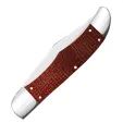 Case Cutlery Dark Red Burlap Micarta®  Sm CA12274